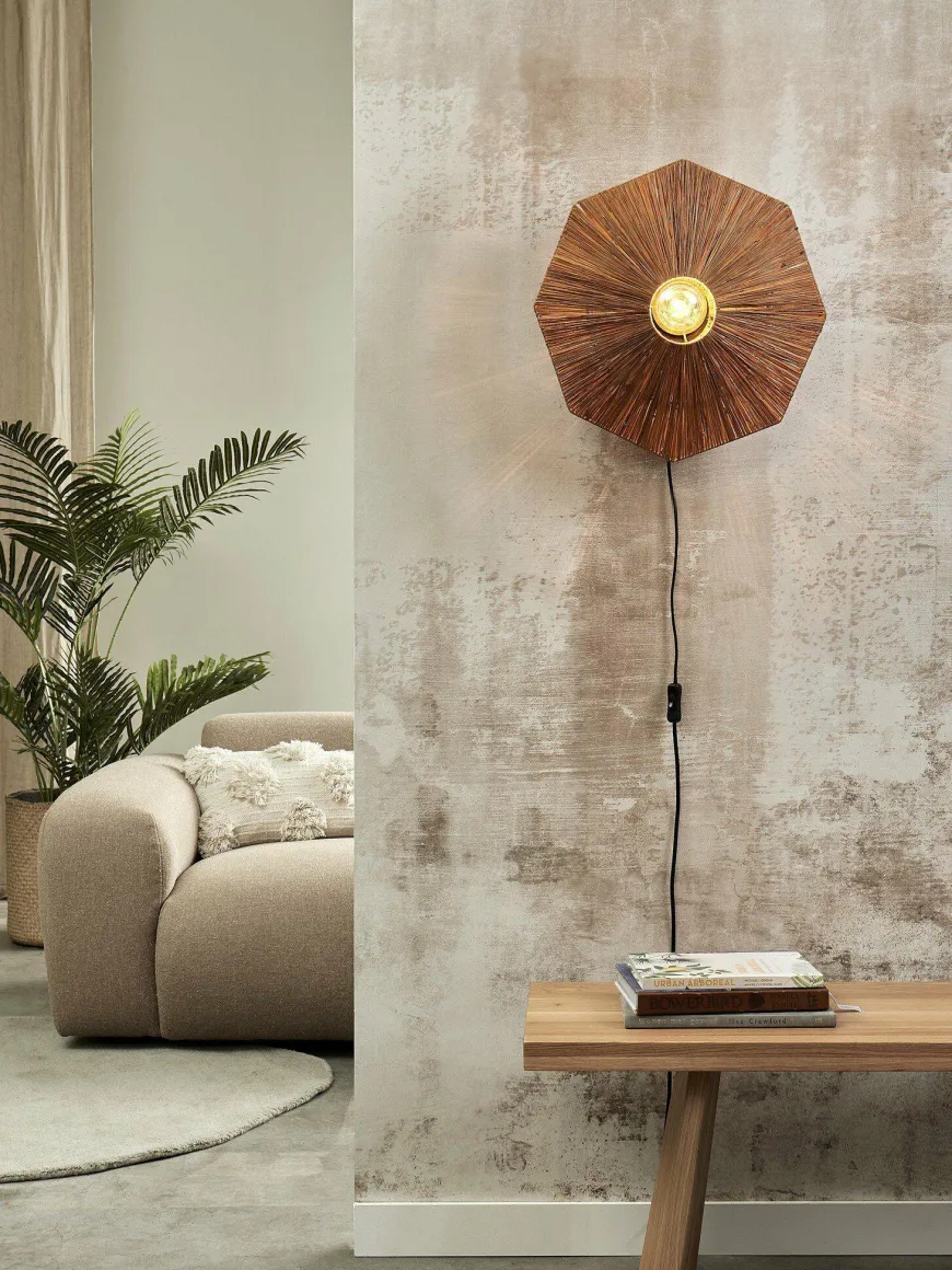 it's about RoMi Wandlamp Panama dia. 45cm bruin