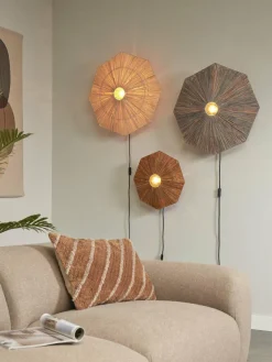 it's about RoMi Wandlamp Panama dia. 45cm bruin