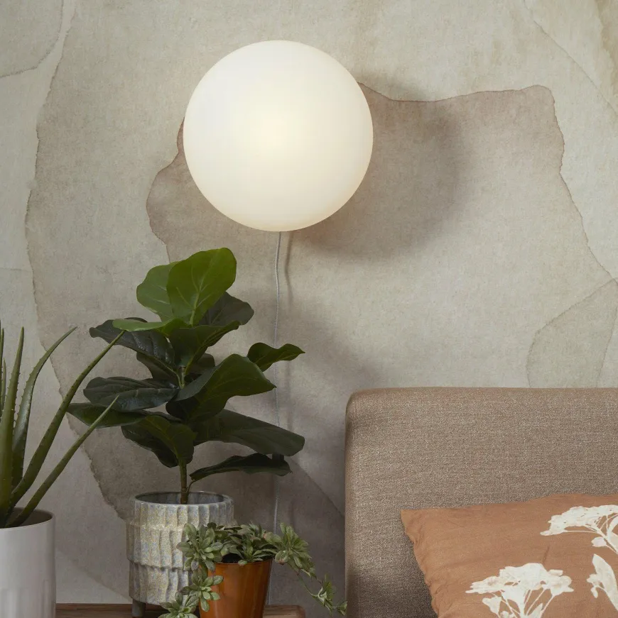 it's about RoMi Wandlamp Sapporo glas wit/zand L