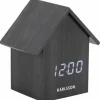 Karlsson Alarm Clock House LED zwart