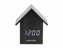 Karlsson Alarm Clock House LED zwart