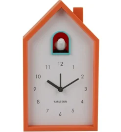 Karlsson Alarmklok Modern Cuckoo helder oranje