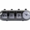 Karlsson Alarmklok Retro Tube Calender Flip zwart