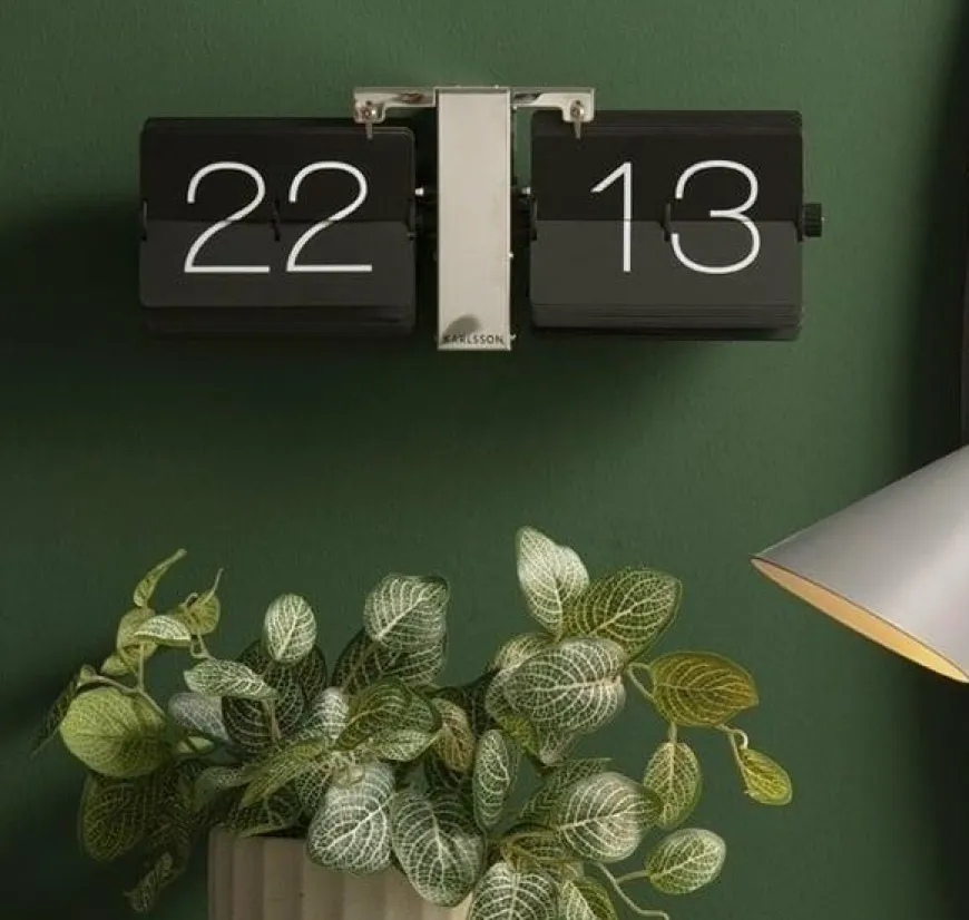 Karlsson Flip klok No Case Stand Zwart