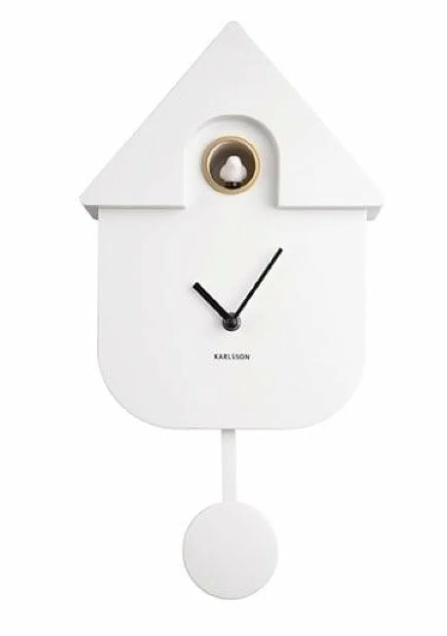 Karlsson Klok Modern Cuckoo - Wit