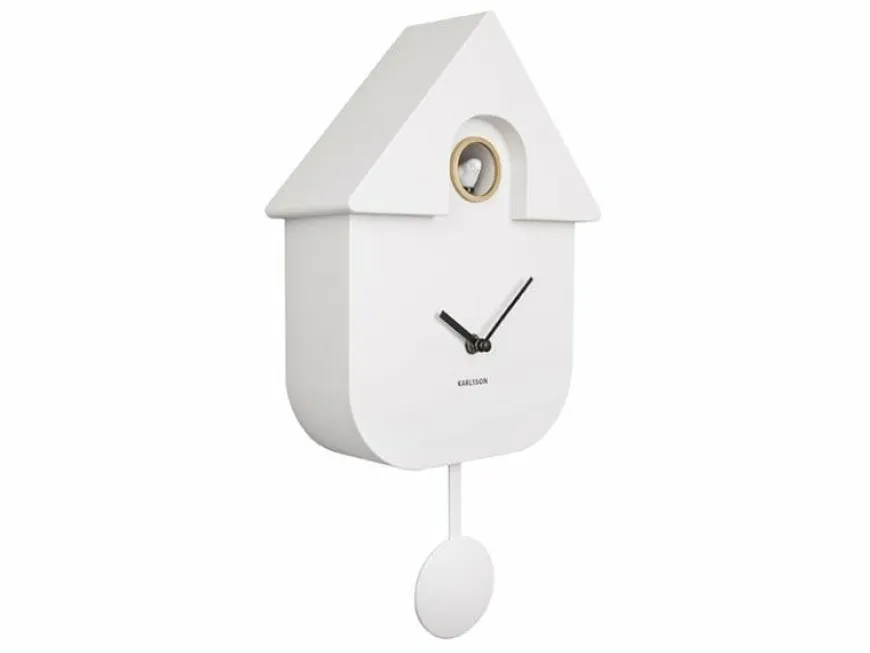 Karlsson Klok Modern Cuckoo - Wit
