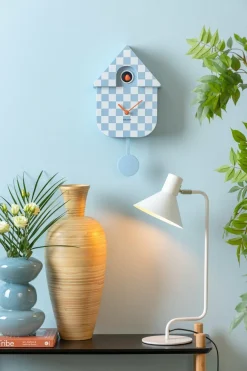 Karlsson Klok Modern Cuckoo Checker zacht blauw