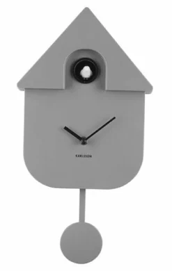 Karlsson Klok Modern Cuckoo - Grijs