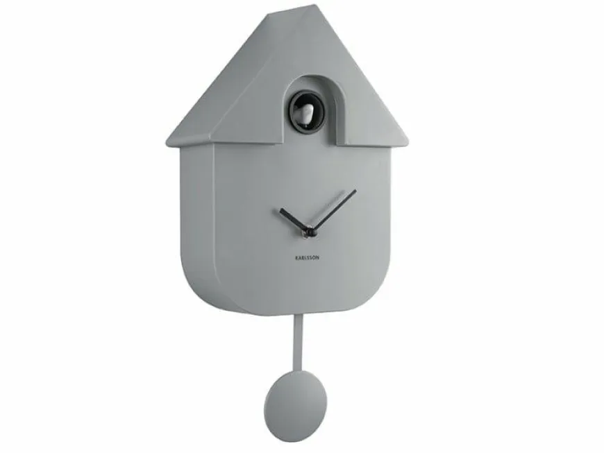 Karlsson Klok Modern Cuckoo - Grijs