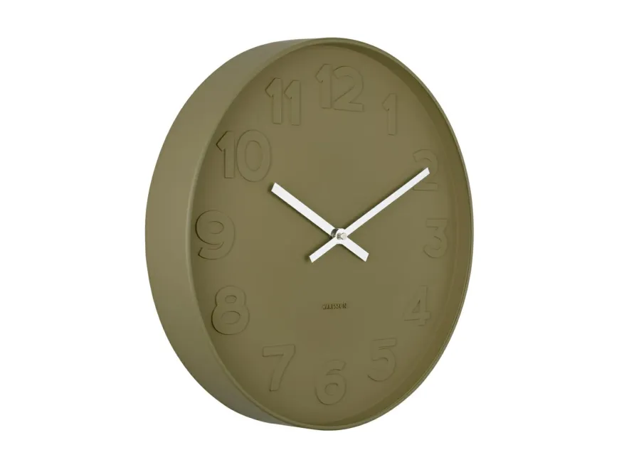 Karlsson Klok Mr. Green Numbers groen Ø 37.5 cm