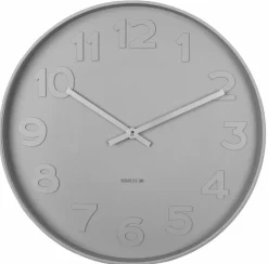 Karlsson Klok Mr. Grey Numbers grijs Ø 37.5 cm