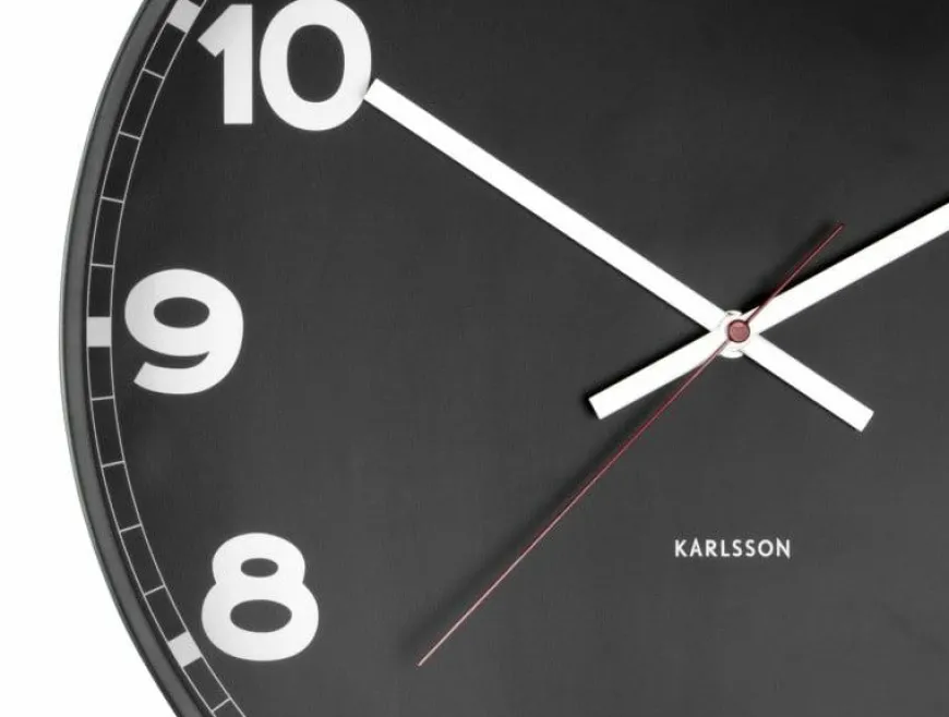 Karlsson Klok new classic medium zwart Ø 40,5 cm