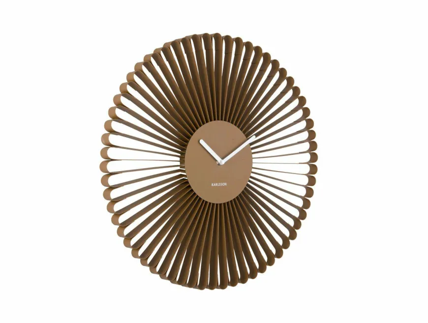 Karlsson Wandklok Cascara mocca bruin