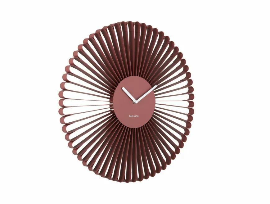Karlsson Wandklok Cascara rood