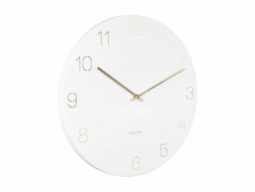 Karlsson Wandklok Charm Engraved Numbers wit Ø 35 cm