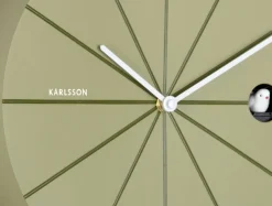 Karlsson Wandklok Destacado Cuckoo olijfgroen met luxe groen