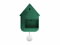 Karlsson Wandklok Dupla Color Cuckoo retro groen met zacht geel