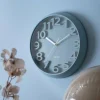 Karlsson Wandklok Elevated Classic Numbers misty blauw