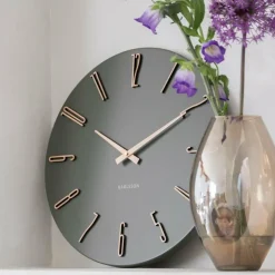 Karlsson Wandklok Esmerado luxury groen