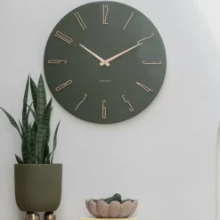 Karlsson Wandklok Esmerado groot luxury groen