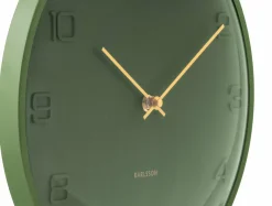 Karlsson Wandklok Fuerte Dome luxury groen