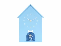 Karlsson Wandklok Garding Doggy zacht blauw
