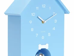 Karlsson Wandklok Garding Doggy zacht blauw