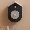 Karlsson Wandklok Grato Cuckoo zwart met warm grijs