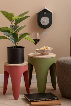 Karlsson Wandklok Grato Cuckoo zwart met warm grijs