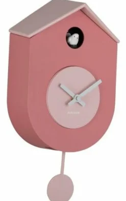 Karlsson Wandklok Grato Cuckoo tan rose met zachtroze