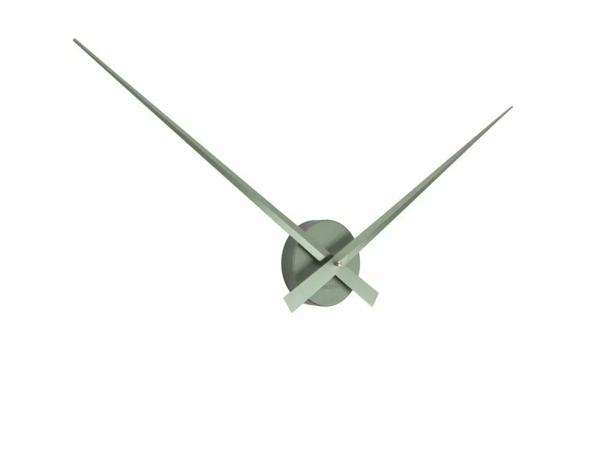 Karlsson Wandklok Little Big Time groen metallic