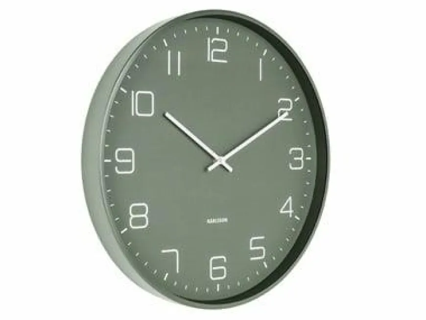 Karlsson Wandklok Lofty Groen Ø 40 cm