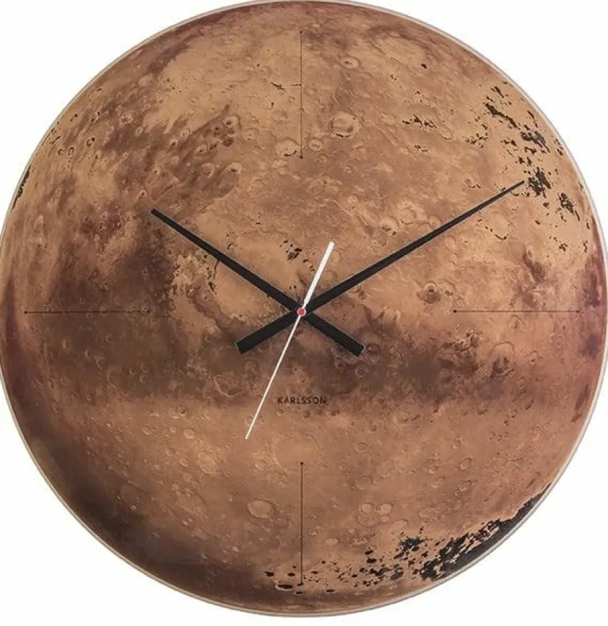Karlsson Wandklok Mars 60 Cm Glas