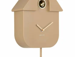 Karlsson Wandklok Modern Cuckoo Oro mocca bruin