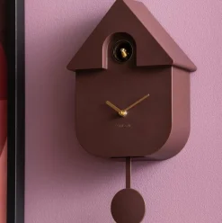 Karlsson Wandklok Modern Cuckoo Oro Earth bruin