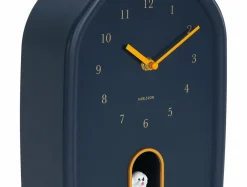 Karlsson Wandklok Modern Doggy donkerblauw
