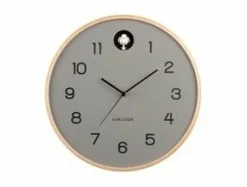 Karlsson Wandklok Natural Cuckoo muisgrijs Ø 31.5 cm