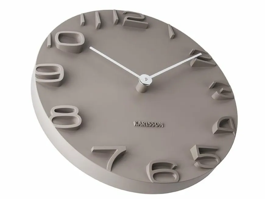Karlsson Wandklok On The Edge grey Ø 42