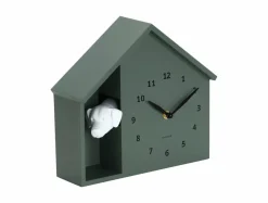 Karlsson Wandklok Peeking Doggy jungle groen