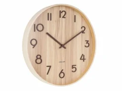 Karlsson Wandklok Pure Large bruin Ø 60 cm