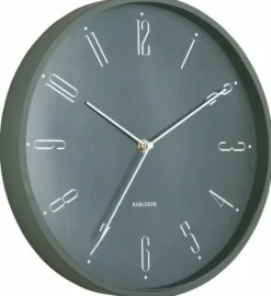 Karlsson Wandklok Regal Numbers jungle groen
