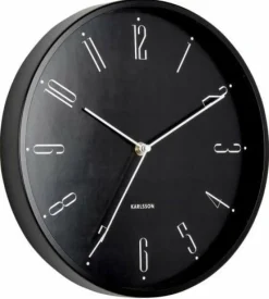 Karlsson Wandklok Regal Numbers zwart