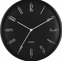 Karlsson Wandklok Regal Numbers zwart