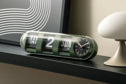 Karlsson Wandklok Tube Flip jungle groen