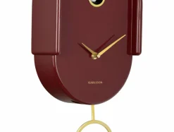 Karlsson Wandklok Tweet burgundy