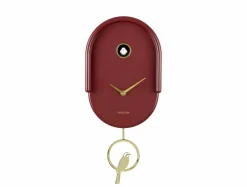 Karlsson Wandklok Tweet burgundy