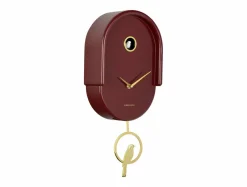 Karlsson Wandklok Tweet burgundy