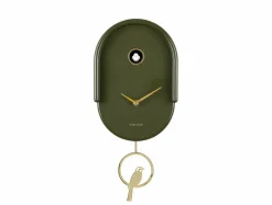 Karlsson Wandklok Tweet luxury groen