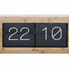 Karlsson Wand-/Tafelklok Boxed Flip XL Bamboo