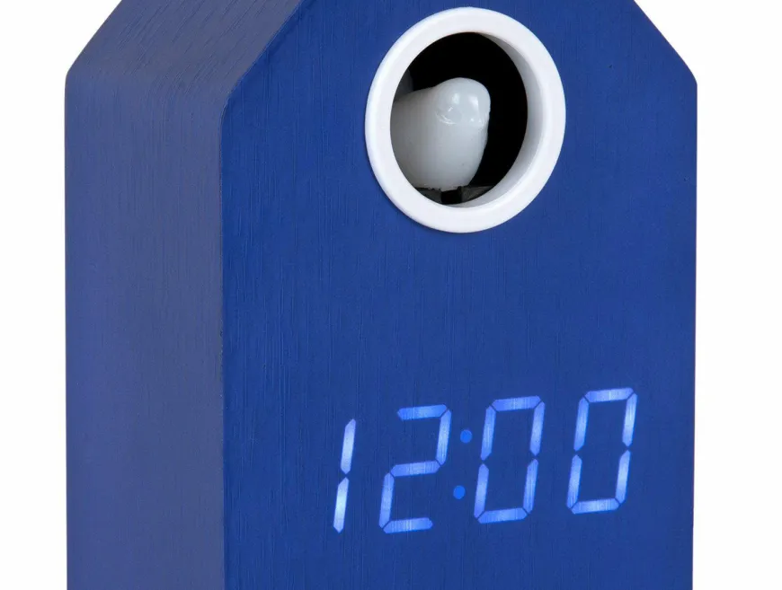 Karlsson Wekker Cuckoo LED kobalt blauw